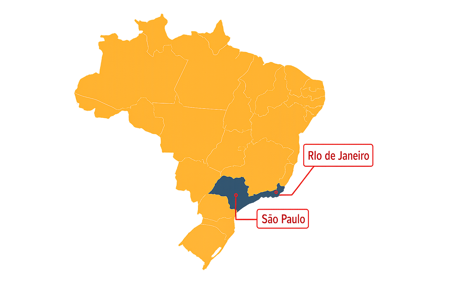 Mapa de atuação